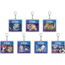 A3 Yu-Gi-Oh Go Rush Graph Art Acrylic Key Chain Set of 7 Multi-Color used picture