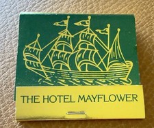 Vintage 1970s Hotel Mayflower Matchbook Central Park West New York NYC Full Matc picture