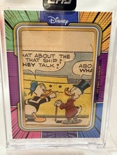 2025 Topps Disney Mint Scrooge McDuck Authentic Comic Cut 1/1 Non-Sport Card picture