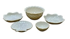 Lenox China Estate Lot 16 Pc 24K Gold Trim Bowls Holiday Candle Holders Belleek picture