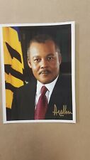 Owen Arthur Autographed Photo 8x10 Politician 5th Prime Minister of Barbados picture