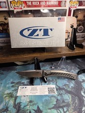 Zero Tolerance 0556 ZT Push Button Titanium CF Inlay MagnaCut 2TN USA picture