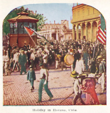 Postcard HAVANA, CUBA  Street Scene  