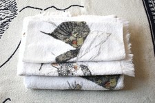 Vintage C&O Chessie Cat 3 Piece Bath Towel, Hand Towel, Wash Cloth Set picture