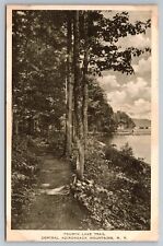 Fourth Lake Trail. Adirondacks NY Vintage Postcard picture