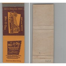 Matchbook Cover Mel-O-Dee Restaurant Fountain Sarasota FL picture