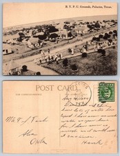 1913 Palacios Texas B.Y.P.U. Grounds Vintage Real Photo Postcard RPPC picture