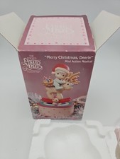 Enesco Precious Moments Merry Christmas Deerie 1992 Mini Action Musical NIB picture