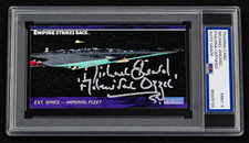 Signed Michael Sheard Admirl Ozzel 1997 Topps STAR WARS Widevision Card Auto PSA picture
