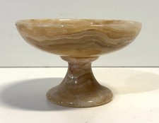 Vintage Onyx Marble Compote Bowl picture