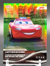 2026 Topps Now Lightning McQueen 20th Anniversary Pixar's Cars Green Foil /99 picture