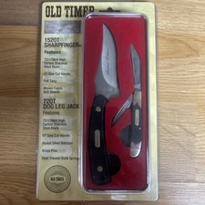 Old Timer 1520T Limited Edition Sharp Finger Pocket Knife Set NIB Collectable picture