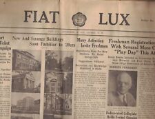 Alfred University Student Newspaper Lot of 55 The Fiat Lux  1935-1936 picture