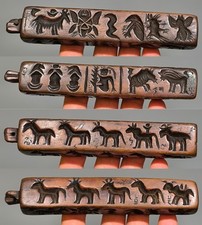Real 18th Century Tibet Old Antique Buddhist Carved Wood Bon Zanpar Temple-board picture