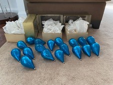Fantastic Vintage Vibrant Blue Christmas Ornaments picture