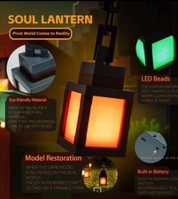 Pixel Style Night Light Portable Lantern Tabletop Ornament 16 Colors Lantern DIY picture