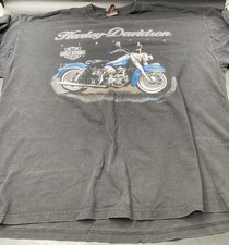 Eldridge’s Harley Davidson Classic T-Shirt Saint John, N.B. Canada Black Sz 2XL picture