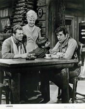 Laramie TV Cast John Smith Robert Fuller Spring Byington 8x10 B&W Photo 1963 picture