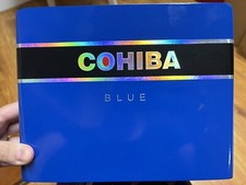 Cohiba Blue Wooden Cigar Box - Empty picture