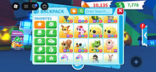 Adopt Me Roblox Backpack Pets Lot (MFR/NR) + Food Item Digital Asset picture
