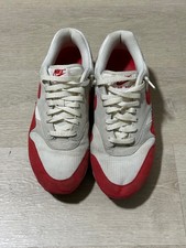 Nike Air Max 1 Red White Gray Sneakers – Men’s Size 12 picture