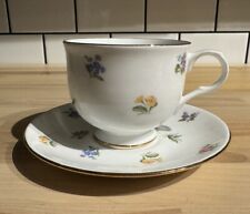 Vintage Sadler Wellington Fine Bone China Tea Cup and Saucer Floral EUC picture