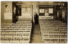 RPPC: '5 Star' Movie Theatre Interior, 'The Bright Spot,' Sidney, New York, 1912 picture