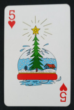 Hampton Direct Comical Christmas Playing Card 5 Hearts picture