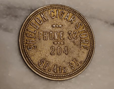 Antique Sheldon Cigar Store TRADE TOKEN $1.00 in BASEBALL TICKETS La Crosse WIS picture