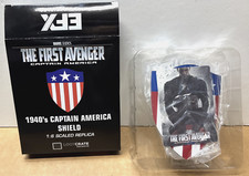 Marvel Captain America Shield 1:6 Scale Replica 1940s Stand Display Card NIB picture