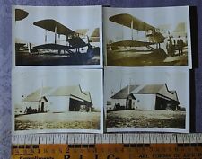 4 EARLY Us Mail Bellefonte Pennsylvania Biwing Airplane Airfield Plane PHOTO Old picture