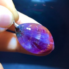 Natural Aurora 23 Purple Titanium Aurora Titanium Water Drop Pendant picture