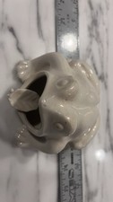 Vintage Made in Japan Ceramic Frog Ashtray Cigarette Holder Novelty picture