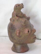 vintage antique ? Mayan Peruvian Pre-Columbian ? primitive pottery sculpture  picture