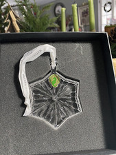 NIB Waterford 2019 Snowflake Crystal Ornament No Date Etched on Ornament picture