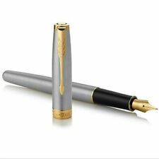 Excellent Stainless Steel Parker Pen Sonnet Series Medium (M) Nib Fountain Pen picture