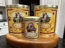 Set of (2) Pasta & (1) Cheese Tins from Villa Ware picture