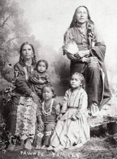 Photo of Suzanne and Samuel Gover with their children Pawnee Nation Reproduction picture