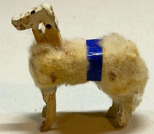 Antique German Putz Sheep Figurine Matchstick Legs Woolly Christmas Nativity picture