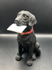 Black Labrador Retriever Bringing The Love Note To You Figurine picture