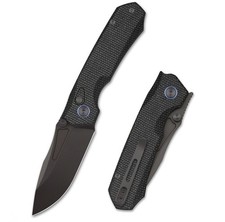 Remette Rhino Knife/Black Micarta Handle/Black Stonewash 14c28n Blade MC25B picture