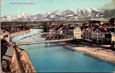 Villach Mit Draubrucke Divided Back Postcard picture