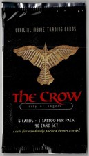 1996 The Crow City of Angels Official Movie Trading Cards Sealed Booster Pack picture