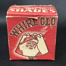 VTG  Christmas Whirl Glo Revolving Tree Paper Light Shades With Box 5 Shades picture