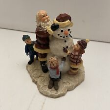 Vintage Young’s 1997 Christmas Santa With Kids Building A Snowman Figurine picture