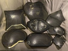 LARGE LOT Lausitzer Glas MCM Mid Century Modern Art Glass Serving Platters picture