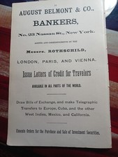 1902 Print Ad AUGUST BELMONT & COMPANY Bankers 23 Nassau St NYC Investments picture