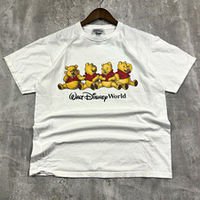 Vintage 90s Walt Disney World Winnie the Pooh Graphic T-Shirt Unisex Adult Sz L picture
