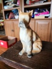 Boxer Dog Figurine Vintage Porcelain picture
