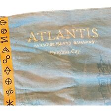 Atlantis Paradise Island Bahamas Dolphin Cay Souvenir LARGE Beach Towel 34x62 picture
